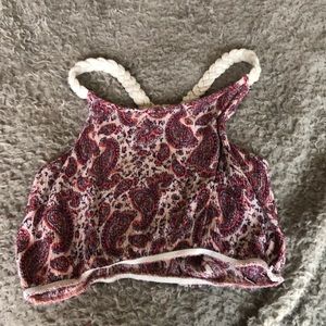 Cropped colorful tank top